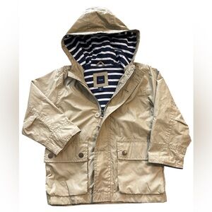 ⚫️GAP Kids Tan Hooded Raincoat